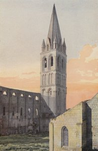 Beaulieu-les-Loches, Chiesa abbaziale, Campanile N E da French Photographer