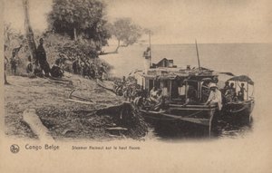 Congo Belga, Piroscafo Hainaut sul fiume alto