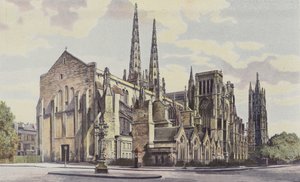 Bordeaux, Cattedrale St-Andre, insieme sud-est e Torre Pey-Berland da French Photographer