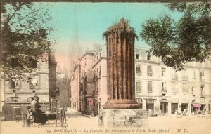 Bordeaux, La Fontaine des Salinieree, La Fieche Saint-Michel