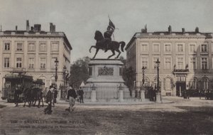 Bruxelles, Place Royale, Statua di Goffredo di Buglione da French Photographer