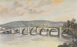 Cahors, Insieme del Ponte Nuovo (XIV secolo), Vista presa a monte sulla riva destra da French Photographer