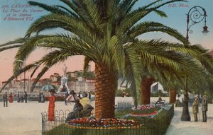 Cannes - Place du Casino e statua di Re Edoardo VII d