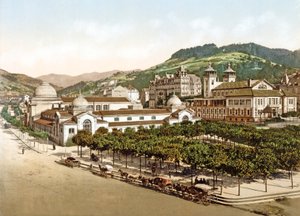 Casinò e bagni, La Bourboule, Francia, pub. 1890-1900