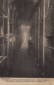 Chateau Lafite-Rothschild, Pauillac, Medoc, Biblioteca della collezione di vini dal 1797 da French Photographer