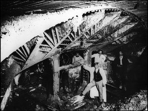 Costruzione della metropolitana di Parigi - Lavori della metropolitana, linea 1 - fotografia