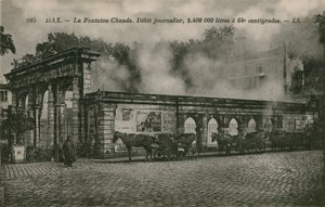 Dax - sorgente di acqua calda (flusso giornaliero: 2400000 litri a 64 gradi) da French Photographer