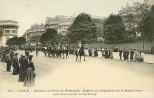 Partenza del Presidente della Francia, Ippodromo di Longchamp, Parigi