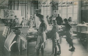 Classe di disegno in una scuola d