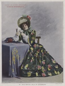 Emilie Mily-Meyer come Mademoiselle Lenormand in La Revue Retrospective