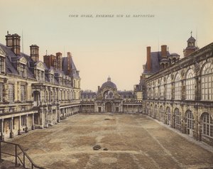 Fontainebleau: Cour Ovale, Ensemble sur le Baptistere da French Photographer