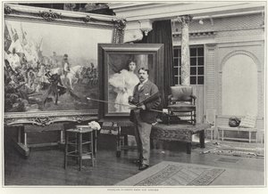 Francois Flameng nel suo atelier