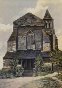 Gennes, Chiesa St-Veterin, Insieme O (prima del restauro del campanile) da French Photographer