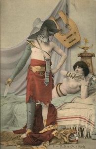 Gladiatore e donna a letto (foto a colori) da French Photographer
