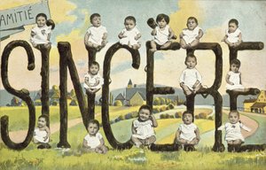 Biglietto di auguri con bambini da French Photographer
