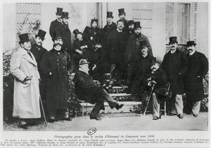 Gruppo nel giardino di Edmond Huot de Goncourt, c.1890