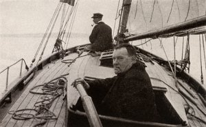 Hilaire Belloc nella sua barca