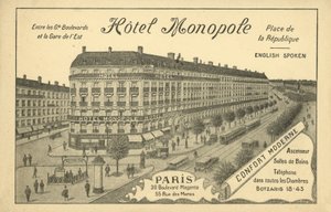 Hotel Monopole, Parigi da French Photographer