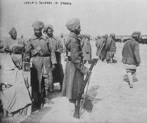 Soldati indiani in Francia, 1914-1915