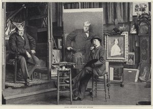 Jules Lefebvre nel suo atelier