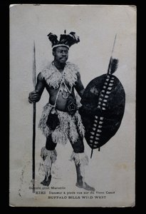 Kiki, ballerina che si esibiva a piedi nudi su vetri rotti, Buffalo Bill (William Frederick Cody)
