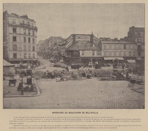 La Comune di Parigi, Barricata del Boulevard de Belleville