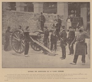 Difesa delle barricate di Place Vendôme da French Photographer