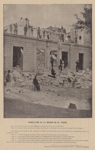 La Comune di Parigi, Demolizione della Casa di M Thiers