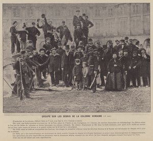 La Comune di Parigi, Gruppo sui Resti della Colonna Vendome