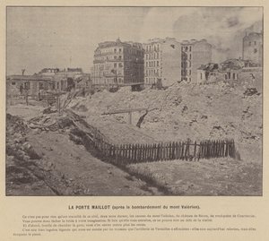 La Porta Maillot, dopo il bombardamento del Mont Valérien da French Photographer