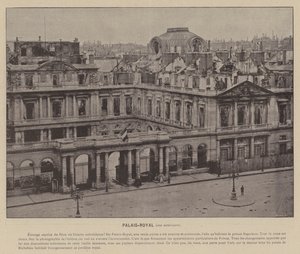 La Comune di Parigi, Palais-Royal, vista esterna da French Photographer