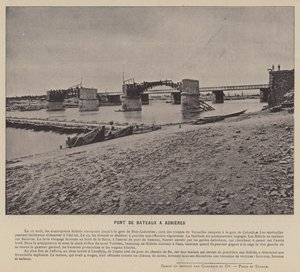 Ponte di barche ad Asnières da French Photographer