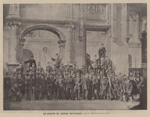 La Comune di Parigi, Un Gruppo di Guardie Nazionali, cortile della Scuola di Belle Arti da French Photographer