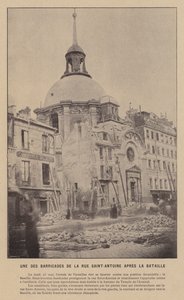 La Comune di Parigi, Una delle Barricate di Rue Saint-Antoine Dopo la Battaglia da French Photographer