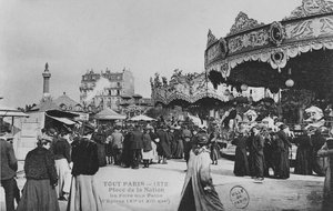 La Foire du Trône, Place de la Nation, Parigi, c.1900 da French Photographer