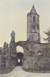 La Sauve, Antica Abbazia, Campanile della Chiesa da French Photographer
