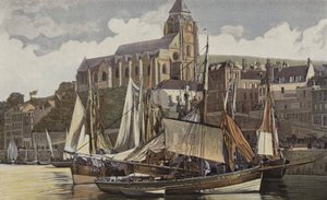 Le Treport, La chiesa e il porto da French Photographer