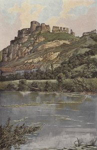 Les Andelys, Castello Gaillard, Lato del fiume da French Photographer