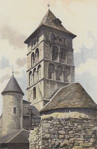 Livernon, Chiesa, Campanile e Abside da French Photographer