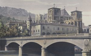 Lione, Arcivescovado, Cattedrale di San Giovanni e collina di Fourvière da French Photographer
