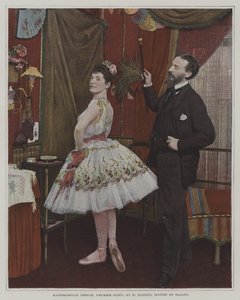 Mademoiselle Hirsch, ballerina, e Joseph Hansen, maestro di balletto belga da French Photographer
