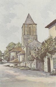 Melle, Chiesa di San Pietro, Abside e campanile da French Photographer