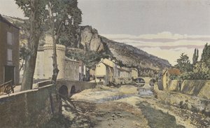 Meyrueis, la Jonte, nella parte bassa della città da French Photographer