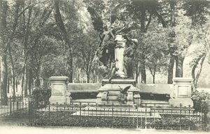 Monumento del Favolista La Fontaine, Jardin du Luxembourg da French Photographer