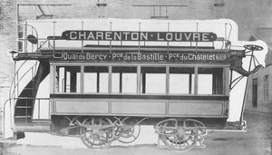 Tram elettrico di N.J. Raffard, 1881 da French Photographer