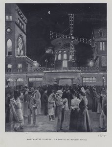 Fuori dal Moulin Rouge, Montmartre, Parigi da French Photographer