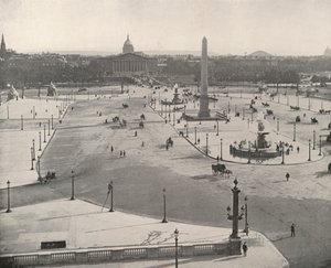 Parigi: Vista sud attraverso Place de la Concorde da French Photographer