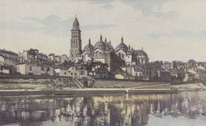 Perigueux, Cattedrale Saint-Front, Vista presa dalla riva sinistra dell
