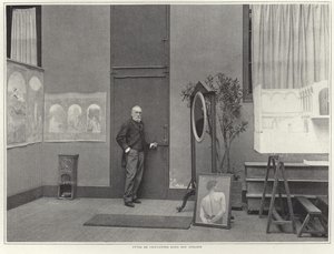 Pierre Puvis de Chavannes nel suo atelier