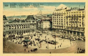 Place Rogier e Gare du Nord, Bruxelles da French Photographer
